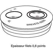 Tampon EPDM SME fonte 2 trous diamètre nominal 75mm Réf. 156074 PAM