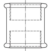 Manchon N° 270 fonte malléable galvanisée 66X76 Réf. 27005009