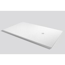 RECEVEUR BASE SLATE 80 BLANCO (150x80). Bonde standard. Grille inox. Possible rebord. Découpe sur-mesure. Réf: 50017337