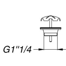 Bonde à grille pour urinoir, chromé Réf D5891AA