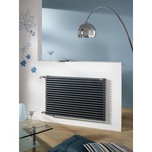 Radiateur eau chaude Acova Kéva  horizontal double, puissance 1438W (dT50), hauteur 728 mm, largeur 1000 mm, 22 éléments, raccordement latéral de même côté, appareil réversible gauche/droite, Blanc RAL 9016 Réf. VKD-072-100