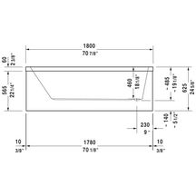 Baignoire starck 1800x900mm blanc réf. 700050000000000