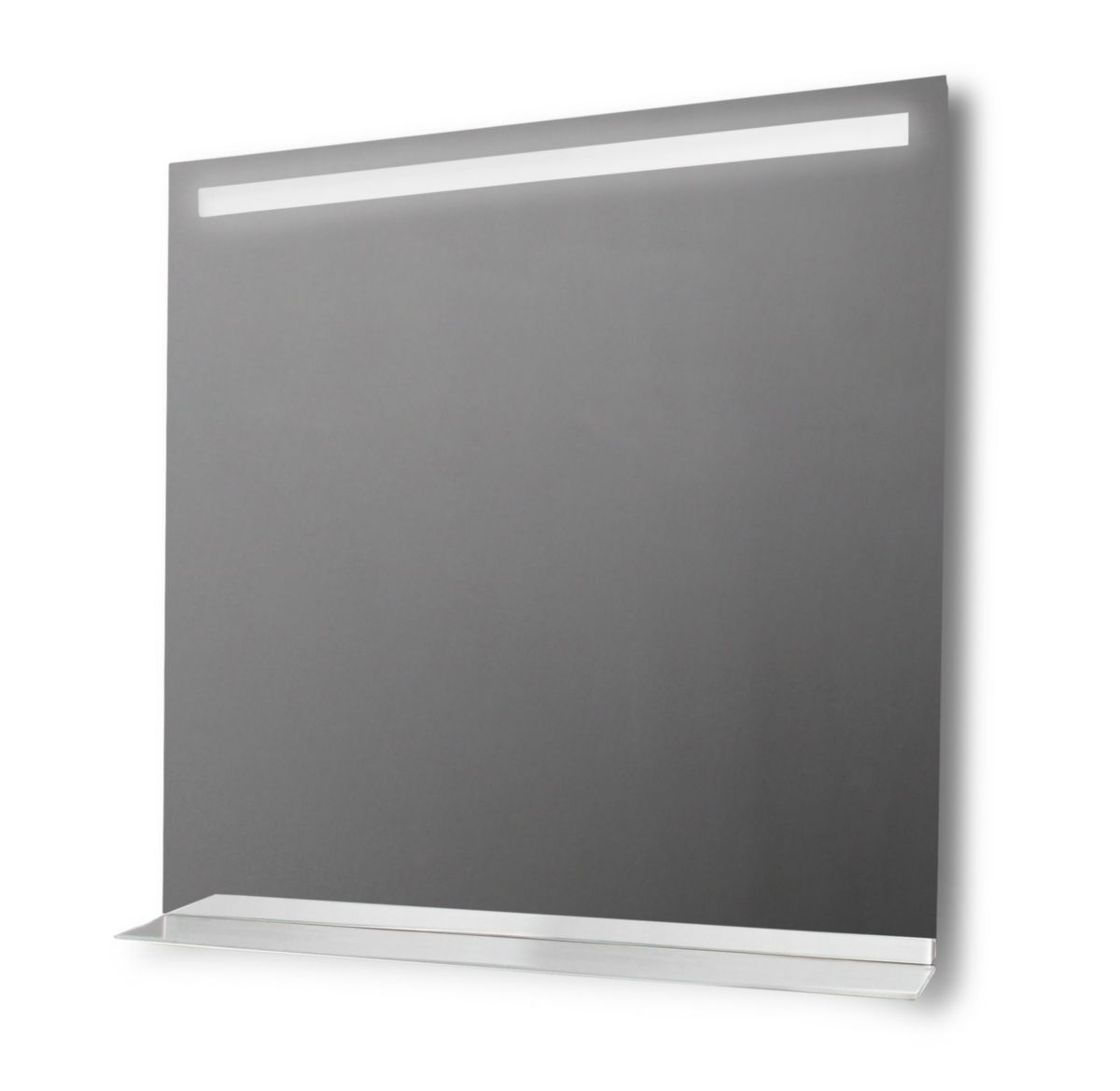 Miroir Alterna Dubai éclairage LED 90xh80 cm avec tablette en verre