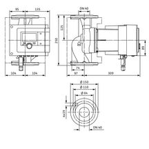 Circulateur intelligent Wilo-Stratos MAXO 40/0,5-12-R7 à rotor noyé avec moteur EC et adaptation électronique Réf. 2217951