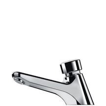 Robinet de lavabo Tempostop 15 x 21 sans écrou : réf. 745100