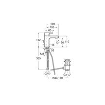 Mitigeur lavabo L 90C vidage automatique a/cs Chromé réf. A5A3A01C00