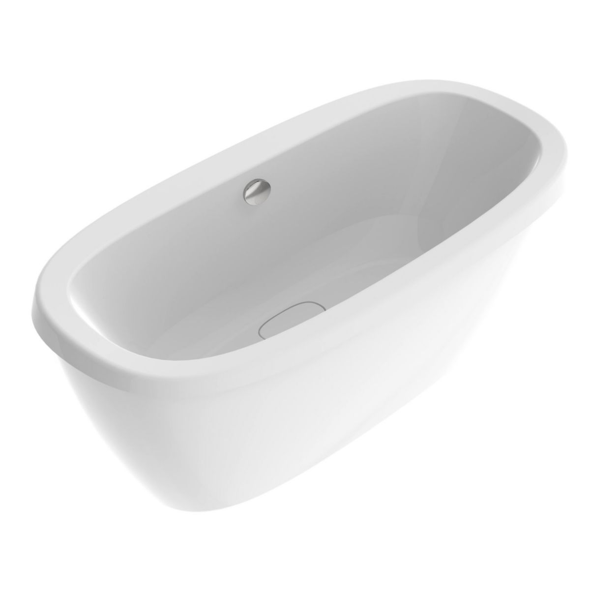 Baignoire ATOLIA autoportante L.179 x l.83 x H.65,5 cm finition blanc brillant avec kit de fixation inclus Réf. 253346