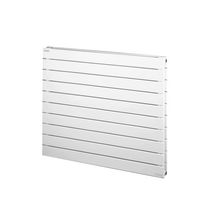 Radiateur eau chaude Acova Fassane Prem's horizontal double, à éléments horizontaux, puissance 855 W (dT50), hauteur 592 mm, largeur 800 mm, 8 éléments, raccordement latéral de même côté, appareil réversible Gauche/Droite, Blanc RAL 9016 Réf. SVXD-059-080