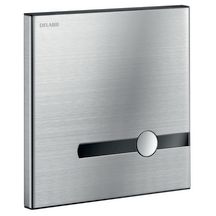 Plaque de commande WC TEMPOMATIC bicommande pour WC inox, piles 6V Réf. 464006