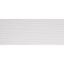 Faïence Arte Deco Glossy blanco V brillant décor 20x50cm