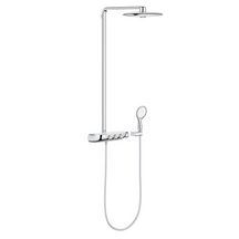 Colonne de douche avec mitigeur thermostatique Rainshower System SmartControl Duo 360 Chromé 26250000