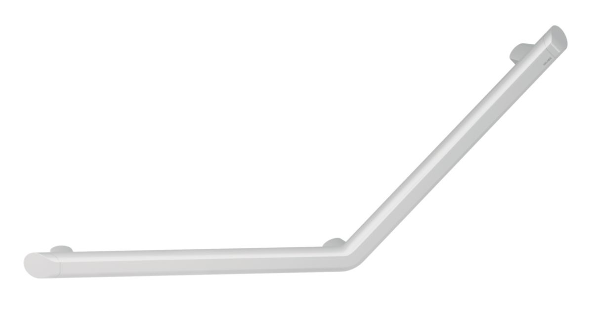 Barre à 135° BE-LINE diamètre 35 400x400 3 points fixes en aluminium blanc Réf. 511982W