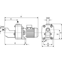 Pompe auto-amorçante bicellulaire DAB - JET 230 V Mono JET 151 M réf. 010150