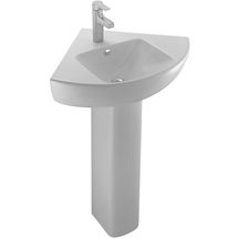 Lavabo d'angle ODEON UP 50 x 50 cm percé 1 trou blanc Réf. E4710-00