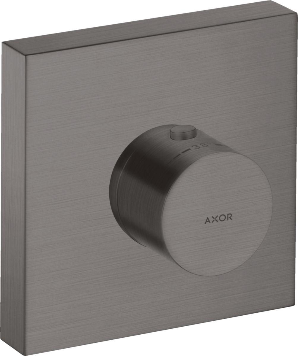 AXOR ShowerSolutions Module thermostatique encastré 120 / 120, Noir chromé brossé