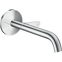 AXOR One Mitigeur de lavabo Select encastré mural, bec 220 mm, bonde à écoulement libre, Chrome