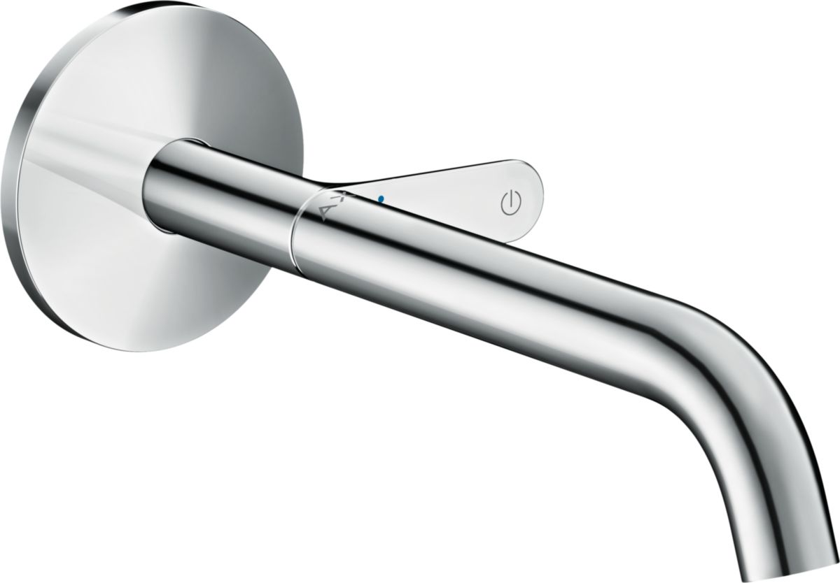 AXOR One Mitigeur de lavabo Select encastré mural, bec 220 mm, bonde à écoulement libre, Chrome