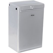 Poubelle murale 8,5 litres, 21 x 21 x 28 cm, acier inoxydable anti-corrosion, inox poli brillant réf. 877155