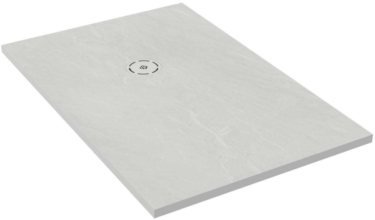 Receveur SINGULIER 180 x 80 cm ardoise blanc Réf. E67019-SHM