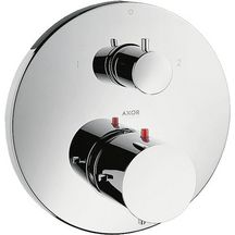 AXOR Starck Thermostatique encastré avec robinet d'arrêt/inverseur, Aspect acier inoxydable