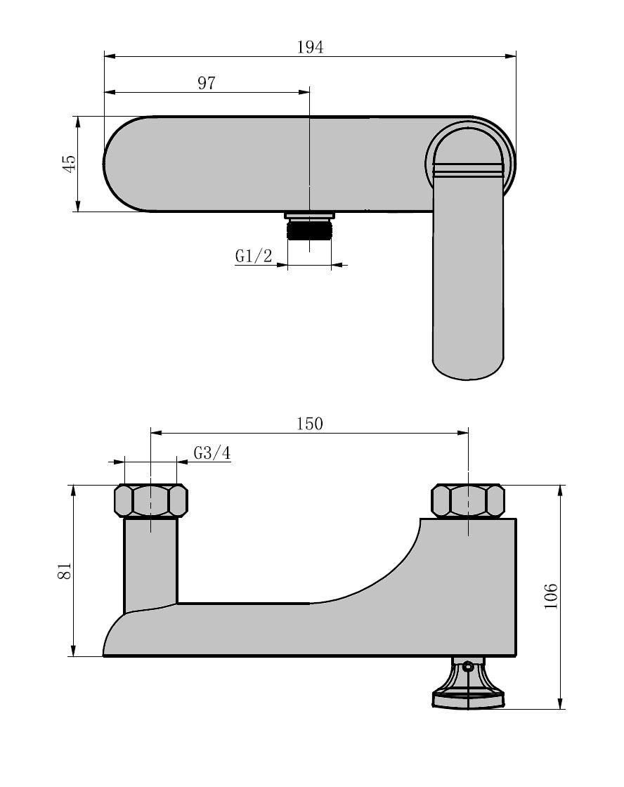 Mitigeur douche ADDICT Réf. ADCR511