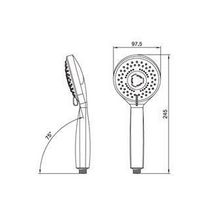 Douchette CXH pour chauffe-eau instantanné CEX9 Réf 0300-0086