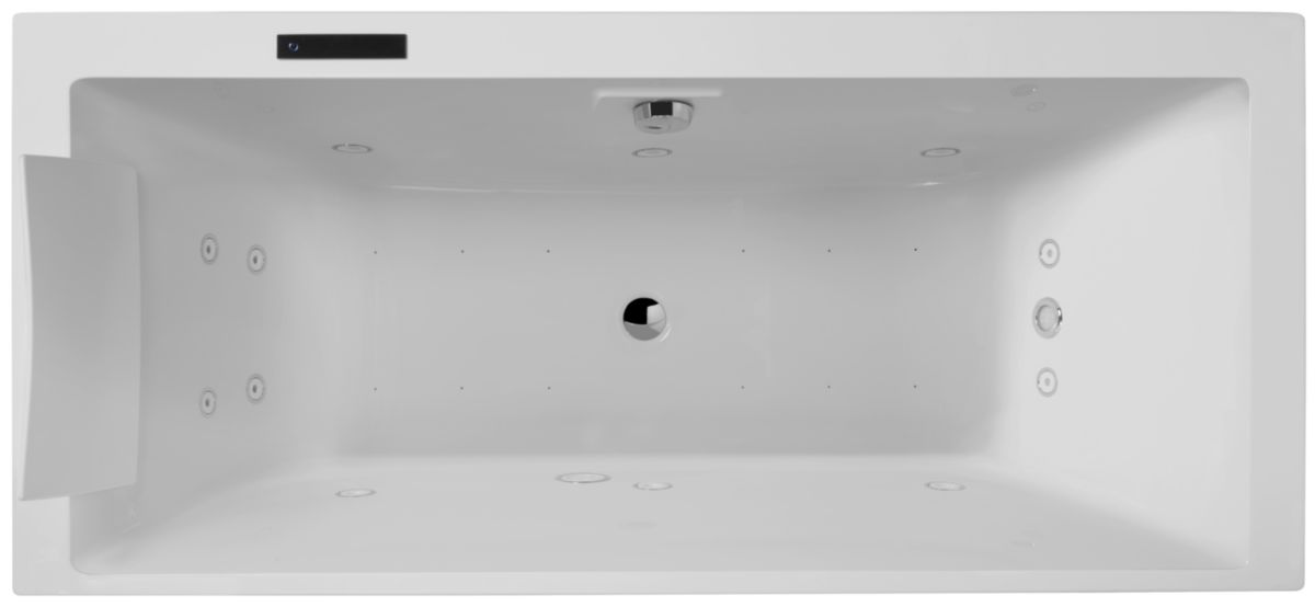 Baignoire Luxe Evok 170X75cm hydrojets à gauche blanc réf. E5BC213L-00