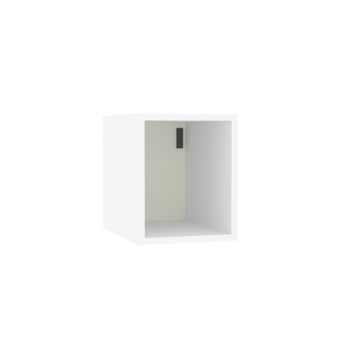 Niche sous vasque Alterna Plénitude longueur 30cm pour meuble 1 tiroir profondeur 44cm Blanc brillant