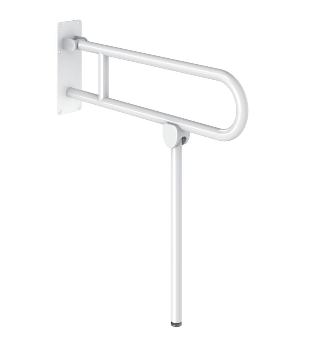 Barre relevable avec pied basic diamètre 32 L.760 époxy blanc Réf. 511517W