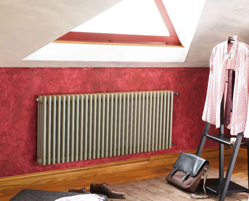 Radiateur eau chaude Acova Vuelta horizontal, puissance 1263W (dT50), hauteur 755 mm, largeur 808 mm, 17 éléments, raccordement spécial 6 orifices avec pastillage adaptable, Blanc RAL 9016 Réf. M6C3-17-075