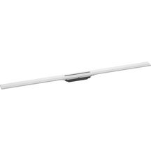 hansgrohe RainDrain Flex Caniveau de douche linéaire 1200 découpable pour montage libre, Blanc mat