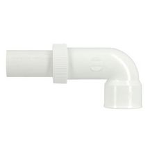 Sortie de lavabo coudée réglable simple diamètre 40mm blanc 1C34B