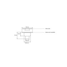 Siphon de sol acier inoxydable 100x100 sortie verticale diamètre 50 240115