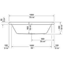 Baignoire Happy D2 1800x800mm blanc a encastrer réf. 700314000000000