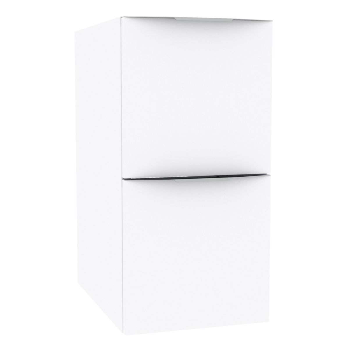 Module sous vasque Alterna Plénitude longueur 30cm 2 tiroirs pour meuble 2 tiroirs profondeur 46cm Blanc brillant