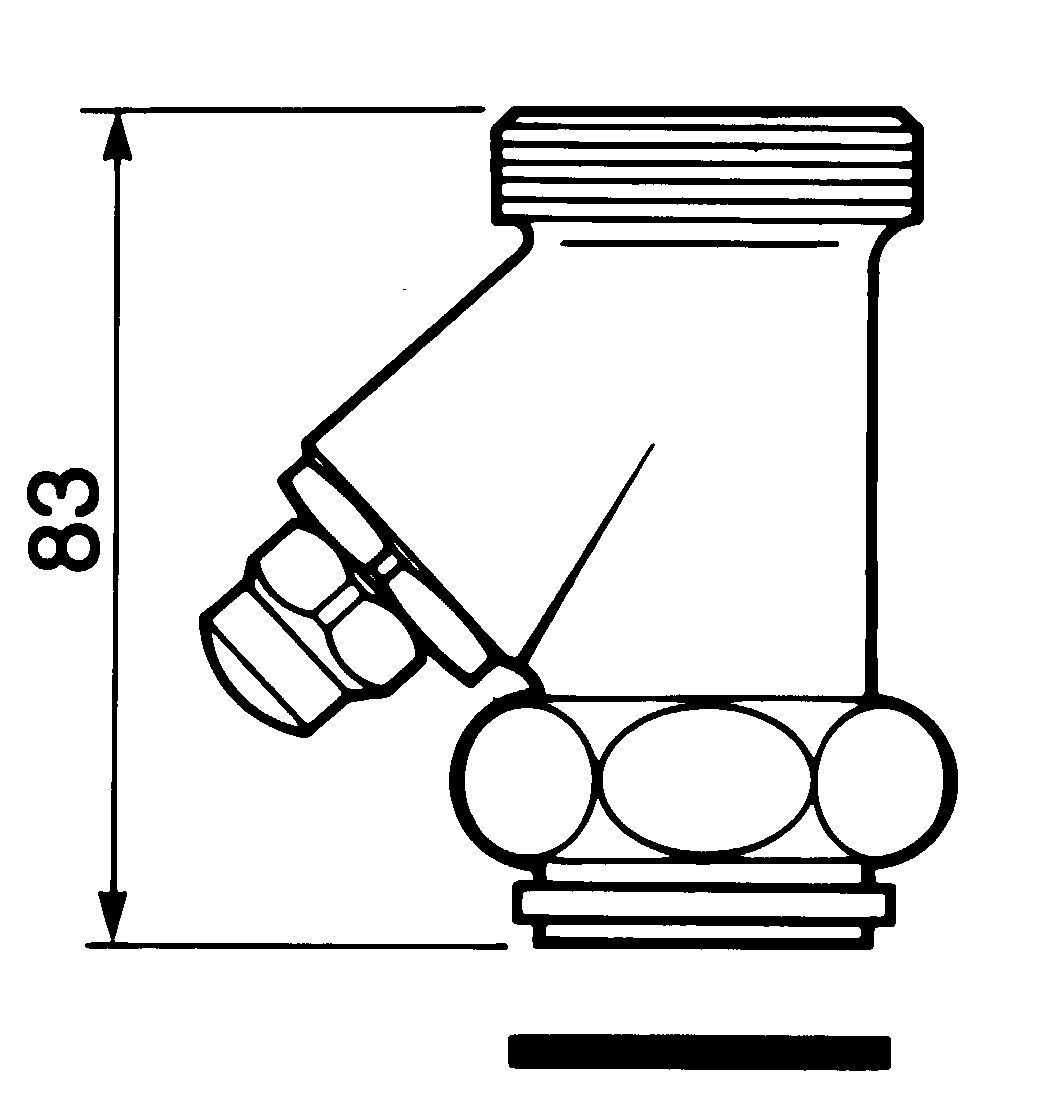 Robinet d'arrêt droit 33 X 42 pour ECLAIR/EYREM réf. 41000