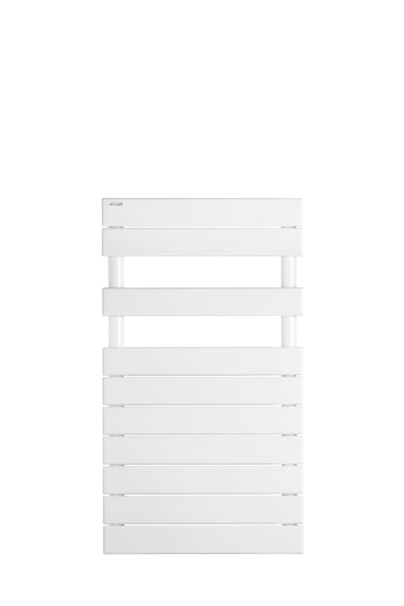 Sèche-serviette Acova Fassane Spa Symétrique Eau Chaude, puissance 411W (dT50), hauteur 815 mm, largeur 500 mm, raccordement par le bas, excentré, Aller/Retour réversible, Blanc RAL 9016 Réf. FAS-082-050