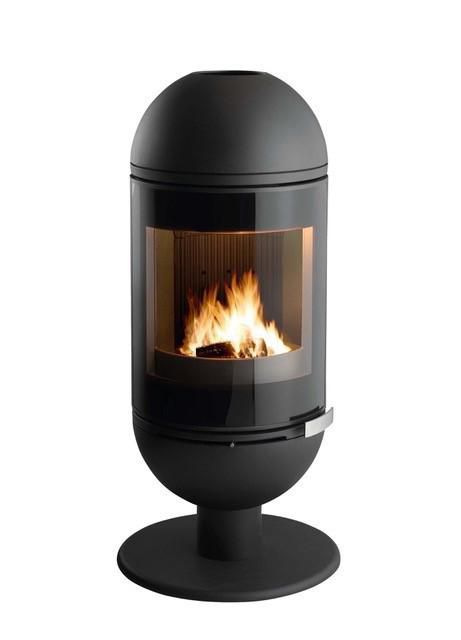 Pôele à bois ALTAIS fonte anthracite 6 kW longueur de bûches 33 cm Réf. C077CE-06