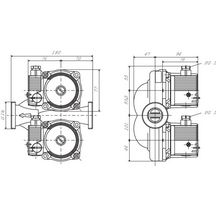 Pompe à rotor STAR-ZD25/6-3 noyé avec raccord fileté Systèmes de circulation d'eau potable dans l'industrie et le génie du bâtiment Réf. 4111288