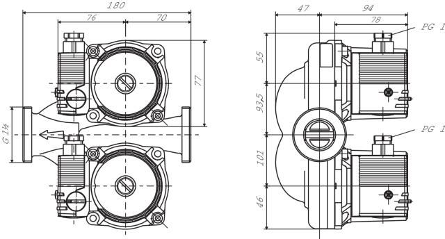 Pompe à rotor STAR-ZD25/6-3 noyé avec raccord fileté Systèmes de circulation d'eau potable dans l'industrie et le génie du bâtiment Réf. 4111288