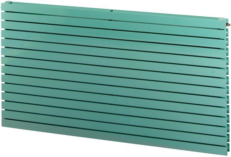 Radiateur eau chaude Acova Altaï horizontal double, puissance 1116W (dT50), hauteur 704 mm, largeur 900 mm, 16 éléments, raccordement latéral de même côté, appareil réversible gauche/droite, Blanc RAL 9016 Réf. VYD-070-090