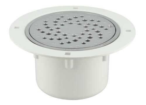 Siphon sol plastique avec grille alu sortie verticale diamètre 50/63mm SITARALV