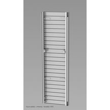 Radiateur eau chaude Acova Artémia vertical, face lisse, raccordement par flexibles fournis, pivotant sur charnière, puissance 659 W (dT50), hauteur 1427 mm, largeur 516 mm, 19 éléments, Blanc RAL 9216 Réf. VXTX-141-052