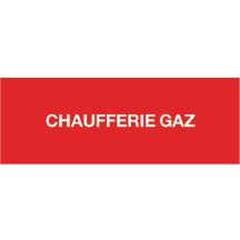 Etiquette chaufferie gaz 200x100mm Réf 215289