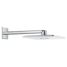 Set douche de tête et bras 430 mm, 2 jets Rainshower SmartActive 310 Cube Blanc 26479LS0