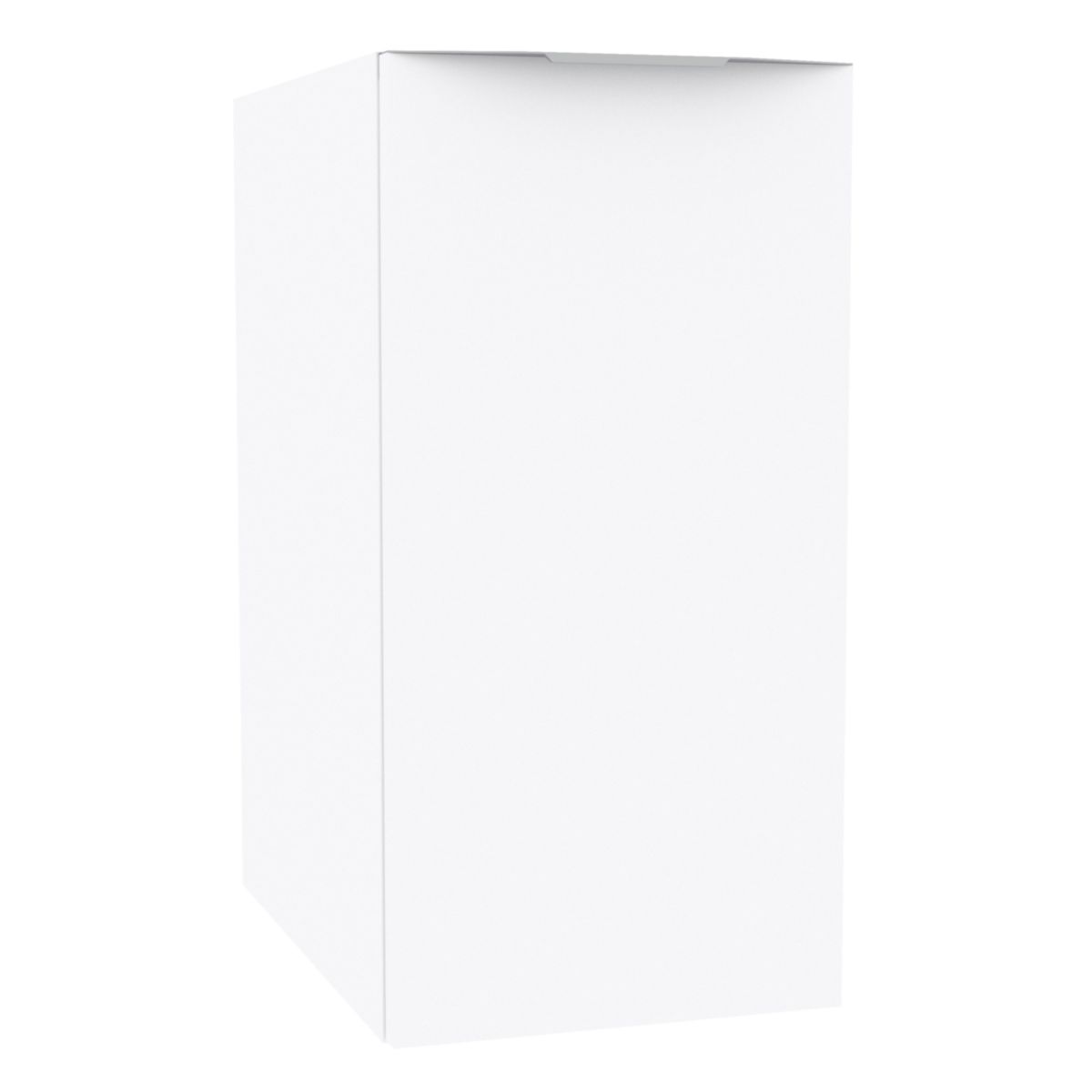 Module sous vasque Alterna Plénitude partie gauche longueur 30cm 1 porte pour meuble 2 tiroirs profondeur 46cm Blanc brillant