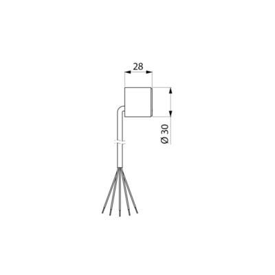 Détecteur pour Tempomatic WC avec câble 4 m réf. 463399