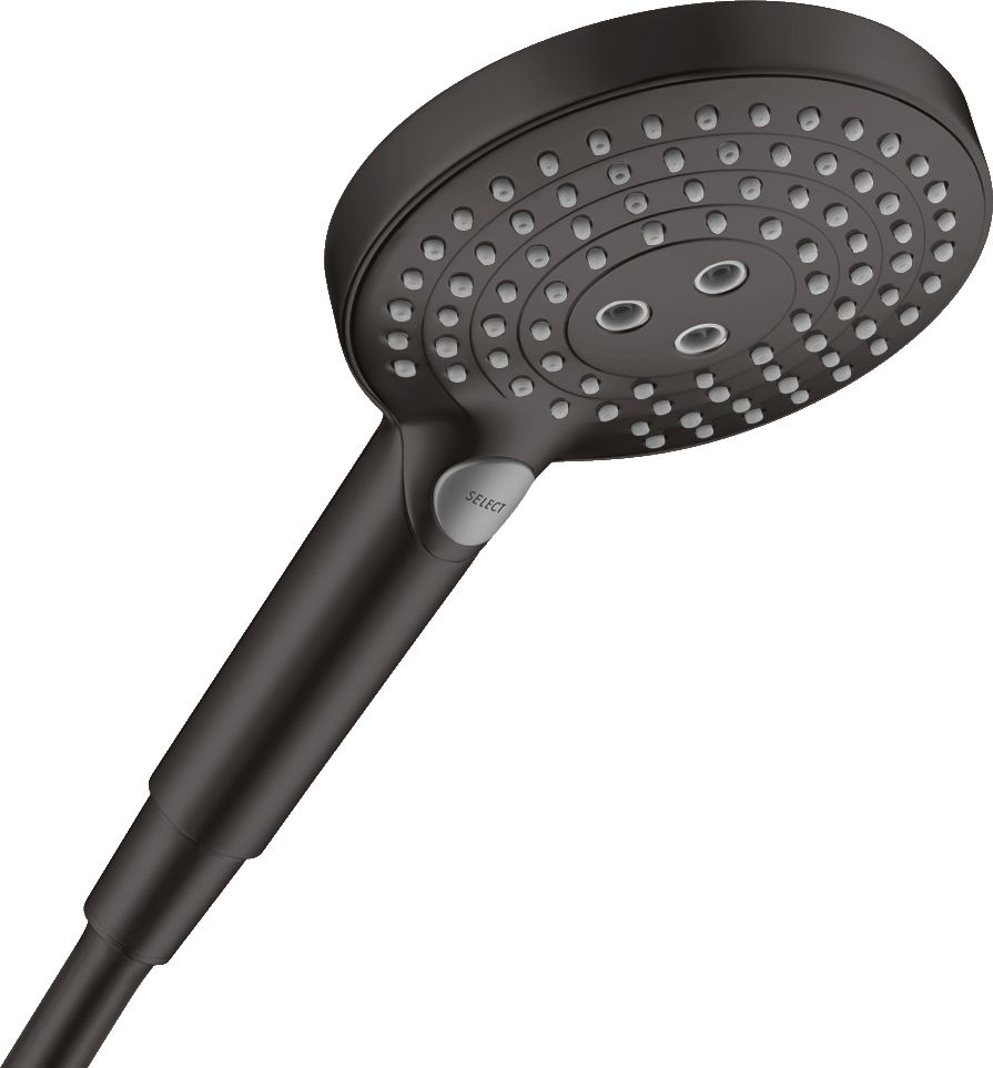 hansgrohe Raindance Select S Douchette à main 120 3jet PowderRain, Noir mat