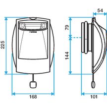 Bouche autoréglable Bap'SI modulo D1 - diamètre 125 mm - blanc Réf. 11019092