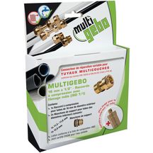 LOT MultiGebo raccord à compression avec filetage mâle 16 MM* 1/2" Réf. 14.320.00.16KIT.FR